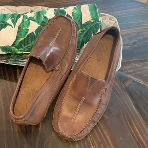 Brown Leather driving loafers